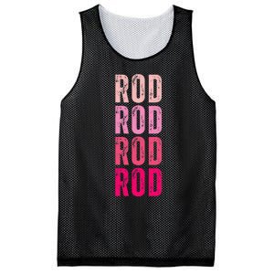 Personalized Name Rod I Love Rod Mesh Reversible Basketball Jersey Tank