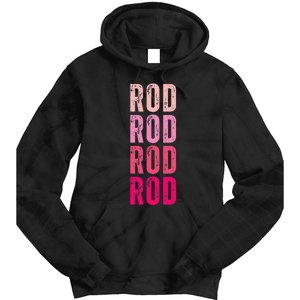 Personalized Name Rod I Love Rod Tie Dye Hoodie