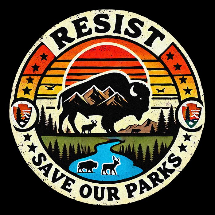 Protect Nature Resist  Save Our Parks Vintage National Park Bucket Hat