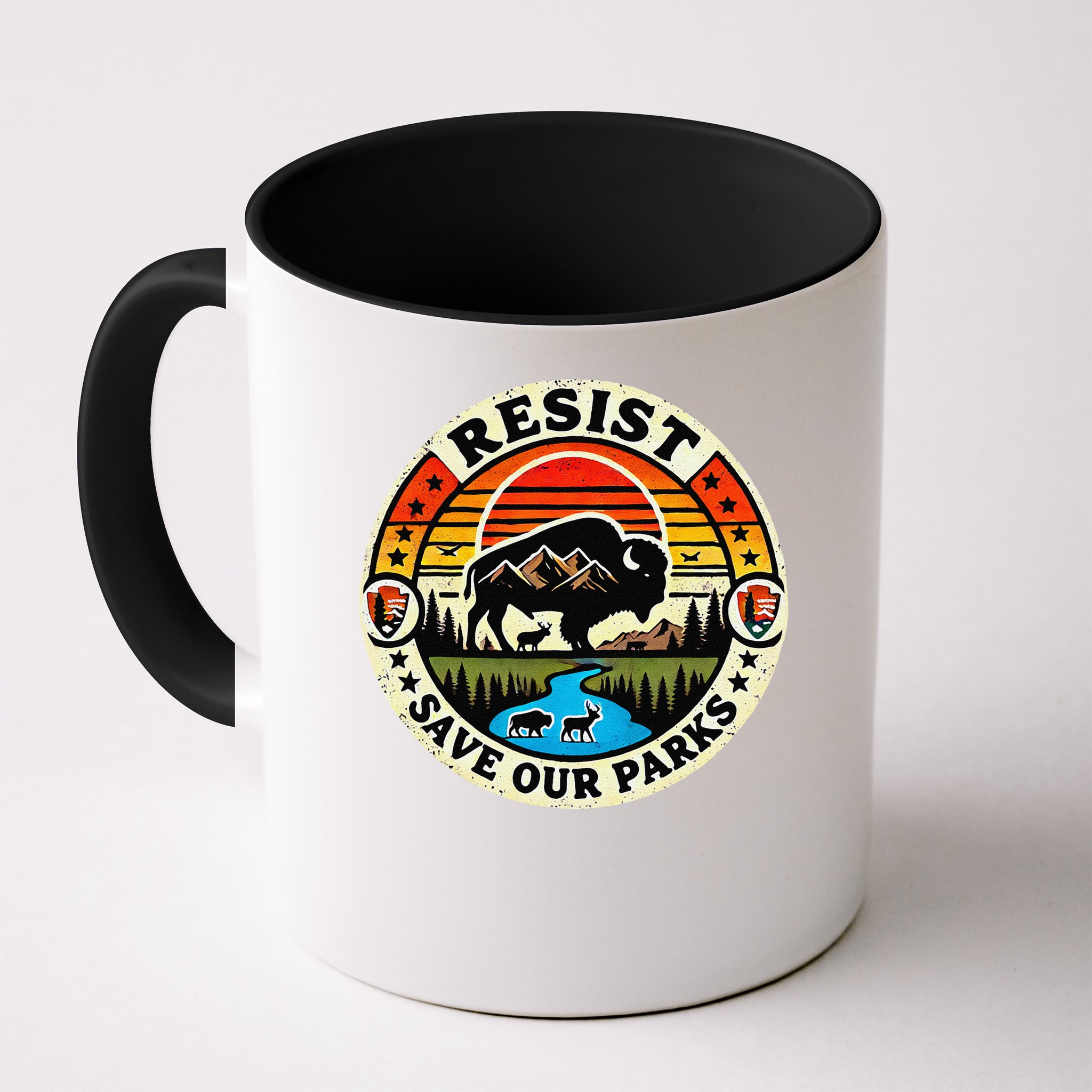 Protect Nature Resist  Save Our Parks Vintage National Park Mug