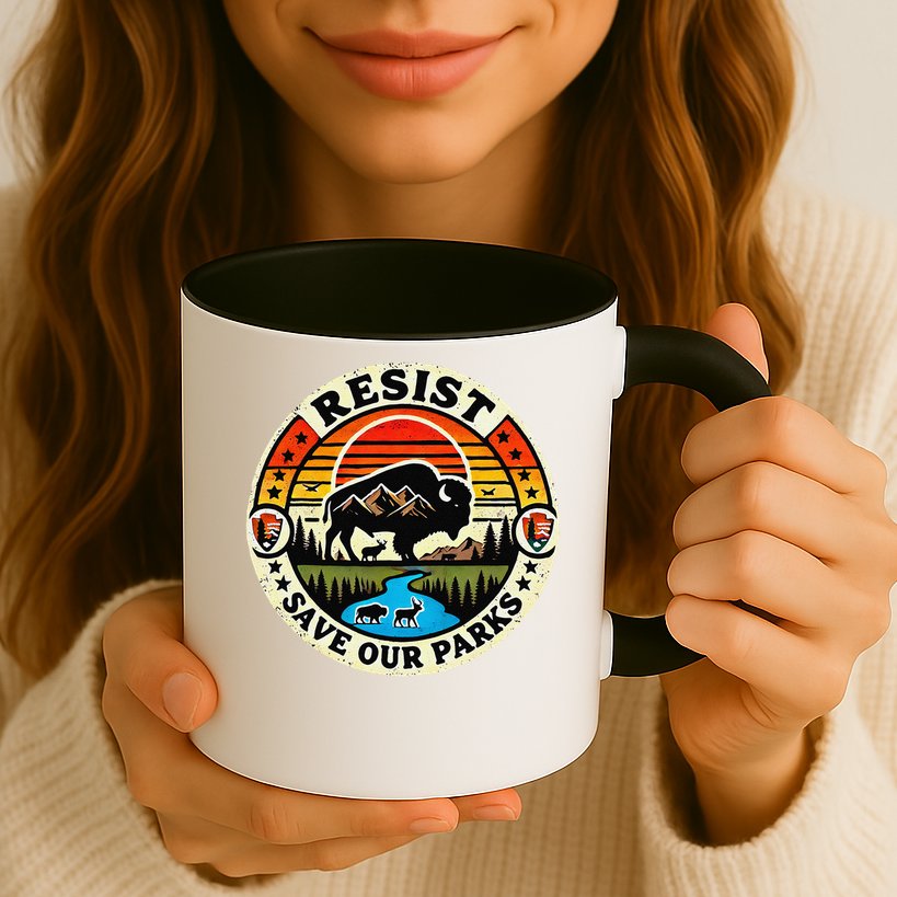 Protect Nature Resist  Save Our Parks Vintage National Park Mug
