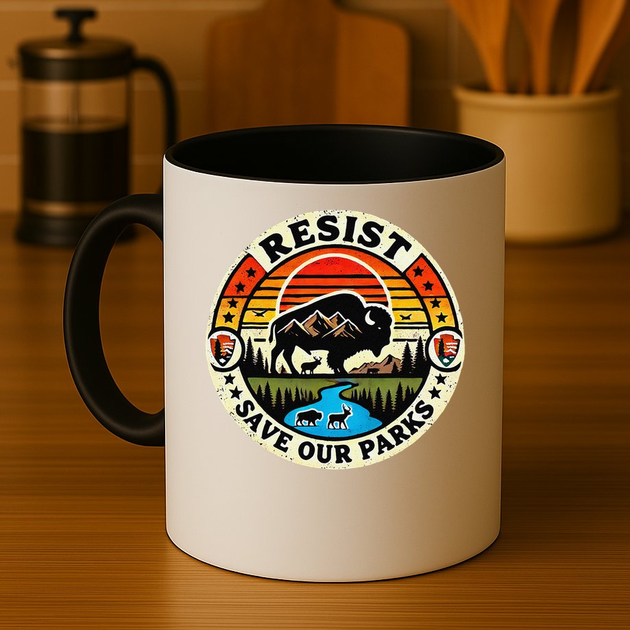 Protect Nature Resist  Save Our Parks Vintage National Park Mug