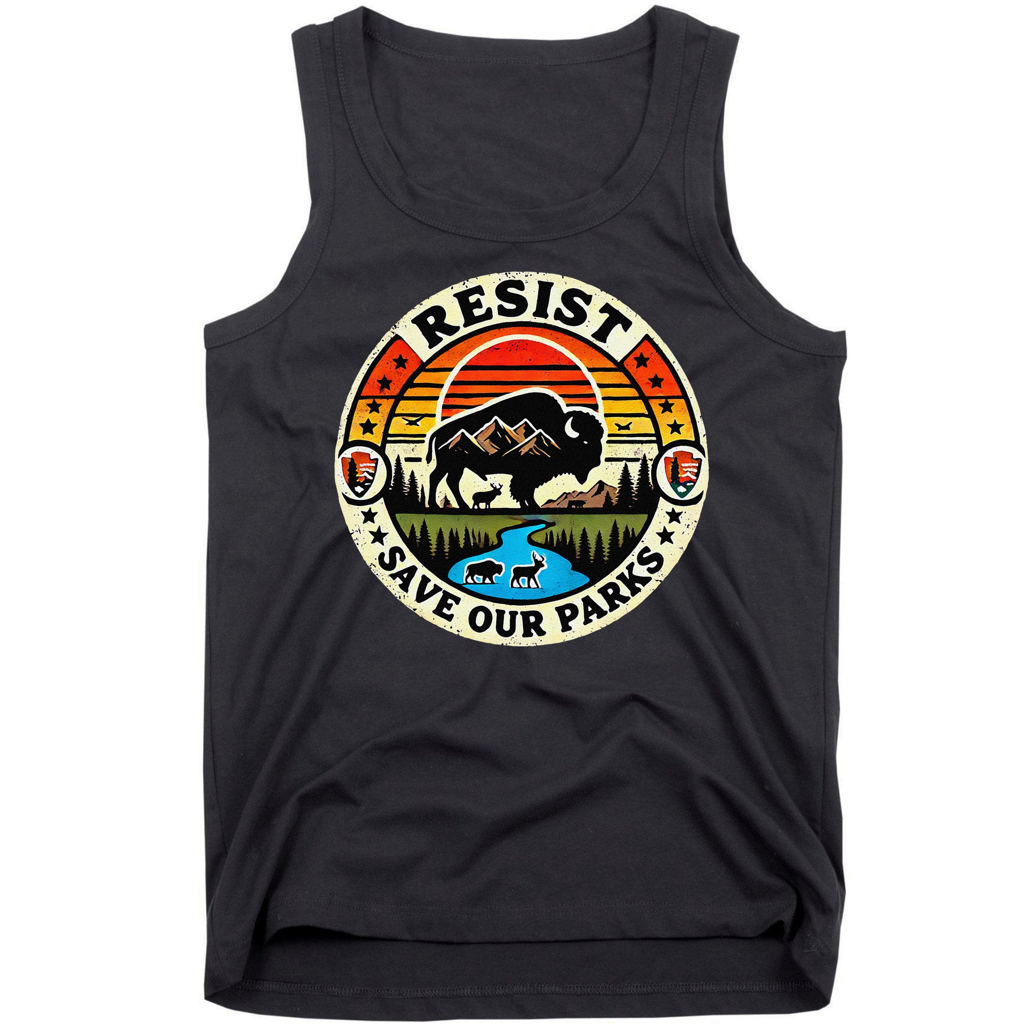Protect Nature Resist  Save Our Parks Vintage National Park Tank Top