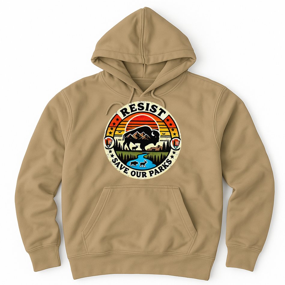 Protect Nature Resist  Save Our Parks Vintage National Park Hoodie