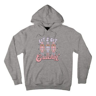 Pink Nutcrackers Retro Christmas Merry Xmas Groovy Tall Hoodie