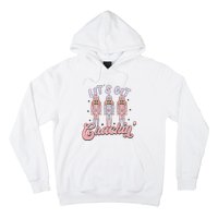 Pink Nutcrackers Retro Christmas Merry Xmas Groovy Hoodie