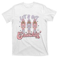 Pink Nutcrackers Retro Christmas Merry Xmas Groovy T-Shirt