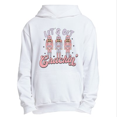 Pink Nutcrackers Retro Christmas Merry Xmas Groovy Urban Pullover Hoodie