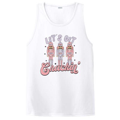 Pink Nutcrackers Retro Christmas Merry Xmas Groovy PosiCharge Competitor Tank