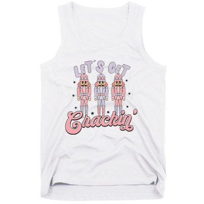 Pink Nutcrackers Retro Christmas Merry Xmas Groovy Tank Top