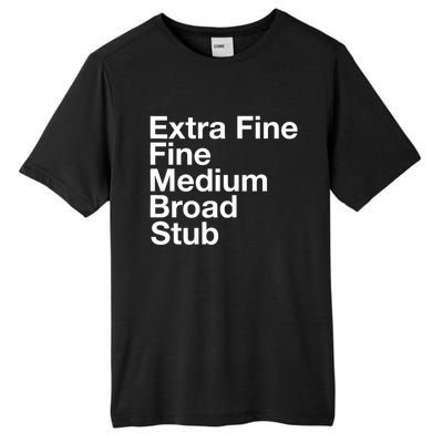 Pen Nib Sizes Tall Fusion ChromaSoft Performance T-Shirt