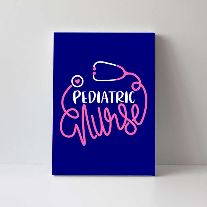 Pediatric Nurse Stethoscope Pediatrician Nursing Student Funny Gift Canvas