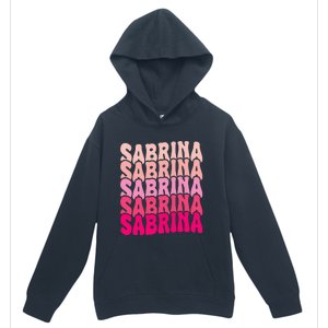 Personalized Name Sabrina I Love Sabrina Groovy 80S Urban Pullover Hoodie