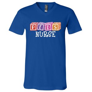 Pediatrician Nursing Student Np Pediatric Rn Peds Nurse Gift V-Neck T-Shirt