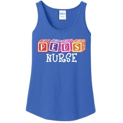 Pediatrician Nursing Student Np Pediatric Rn Peds Nurse Gift Ladies Essential Tank