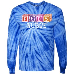 Pediatrician Nursing Student Np Pediatric Rn Peds Nurse Gift Tie-Dye Long Sleeve Shirt