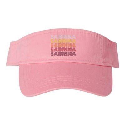 Personalized Name Sabrina Vintage Sabrina Retro Valucap Bio-Washed Visor