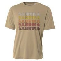 Personalized Name Sabrina Vintage Sabrina Retro Cooling Performance Crew T-Shirt