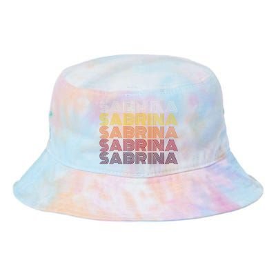 Personalized Name Sabrina Vintage Sabrina Retro Tie Dye Newport Bucket Hat