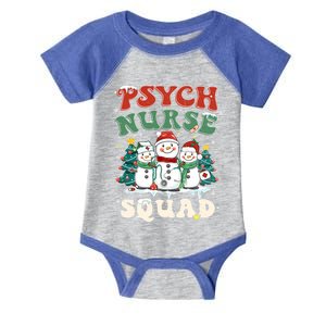 Psych Nurse Squad Funny Christmas Snowmies Nurse Stethoscope Cool Gift Infant Baby Jersey Bodysuit