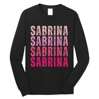 Personalized Name Sabrina I Love Sabrina Vintage Long Sleeve Shirt