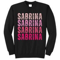 Personalized Name Sabrina I Love Sabrina Vintage Tall Sweatshirt