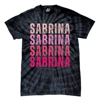 Personalized Name Sabrina I Love Sabrina Vintage Tie-Dye T-Shirt