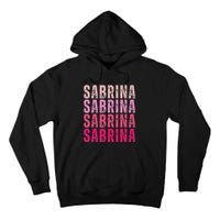 Personalized Name Sabrina I Love Sabrina Vintage Tall Hoodie