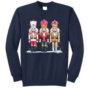 Pin.K Nutcracker Squad Xmas Funny Christmas Tall Sweatshirt