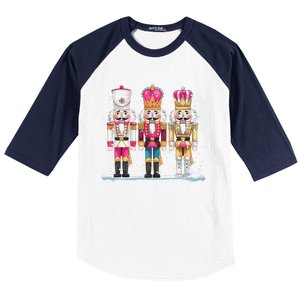 Pin.K Nutcracker Squad Xmas Funny Christmas Baseball Sleeve Shirt