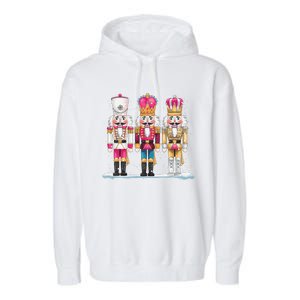 Pin.K Nutcracker Squad Xmas Funny Christmas Garment-Dyed Fleece Hoodie