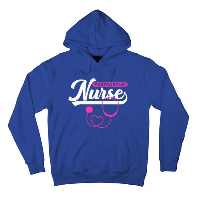 Postpartum Nursing Stethoscope Mother Nurse Funny Mom Gift Hoodie