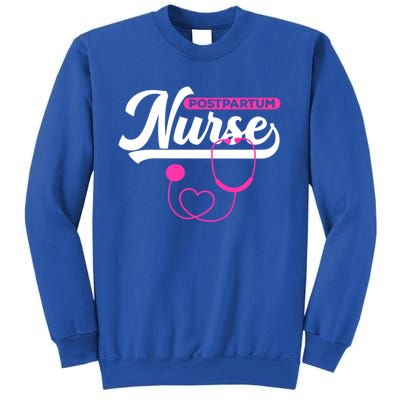 Postpartum Nursing Stethoscope Mother Nurse Funny Mom Gift Sweatshirt