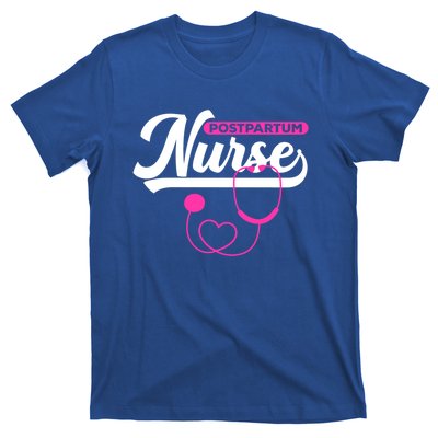 Postpartum Nursing Stethoscope Mother Nurse Funny Mom Gift T-Shirt