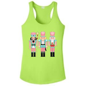 Pink Nutcracker Squad Xmas Pink Christmas Pajamas  Ladies PosiCharge Competitor Racerback Tank