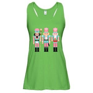 Pink Nutcracker Squad Xmas Pink Christmas Pajamas  Ladies Essential Flowy Tank