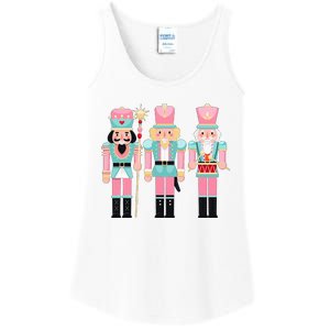 Pink Nutcracker Squad Xmas Pink Christmas Pajamas  Ladies Essential Tank