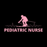 Pediatric Nurse Skiing Lover Funny Skiers Gifts T-Shirt