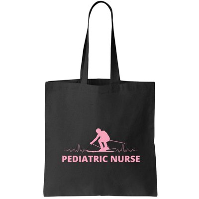Pediatric Nurse Skiing Lover Funny Skiers Gifts Bag