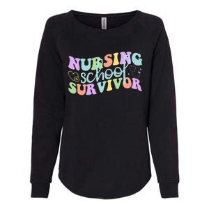 Proud Nursing School Survivor Achievement Womens California Wash Sweatshirt