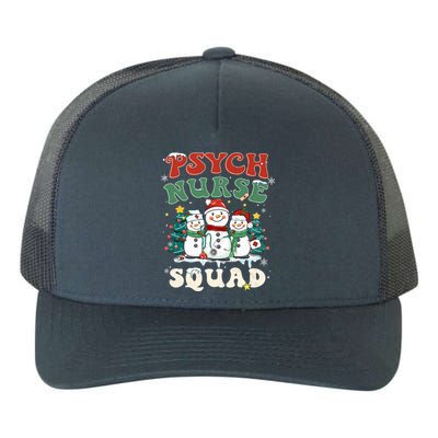 Psych Nurse Squad Funny Christmas Snowmies Nurse Stethoscope Gift Yupoong Adult 5-Panel Trucker Hat