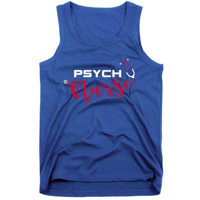 Psychiatric Nurse Stethoscope Psych Nurse Gift Tank Top