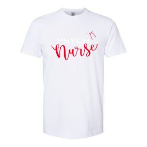 Psychiatric Nurse Stethoscope Psych Nurse Gift Softstyle CVC T-Shirt