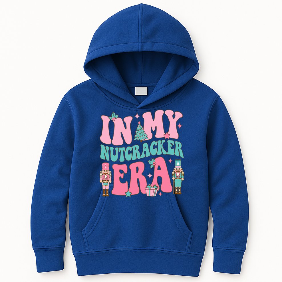 Pink Nutcracker Squad In My Nutcracker Era Pink Christmas Kids Hoodie