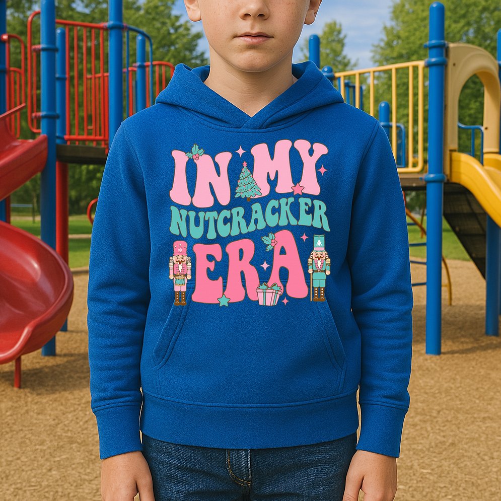 Pink Nutcracker Squad In My Nutcracker Era Pink Christmas Kids Hoodie