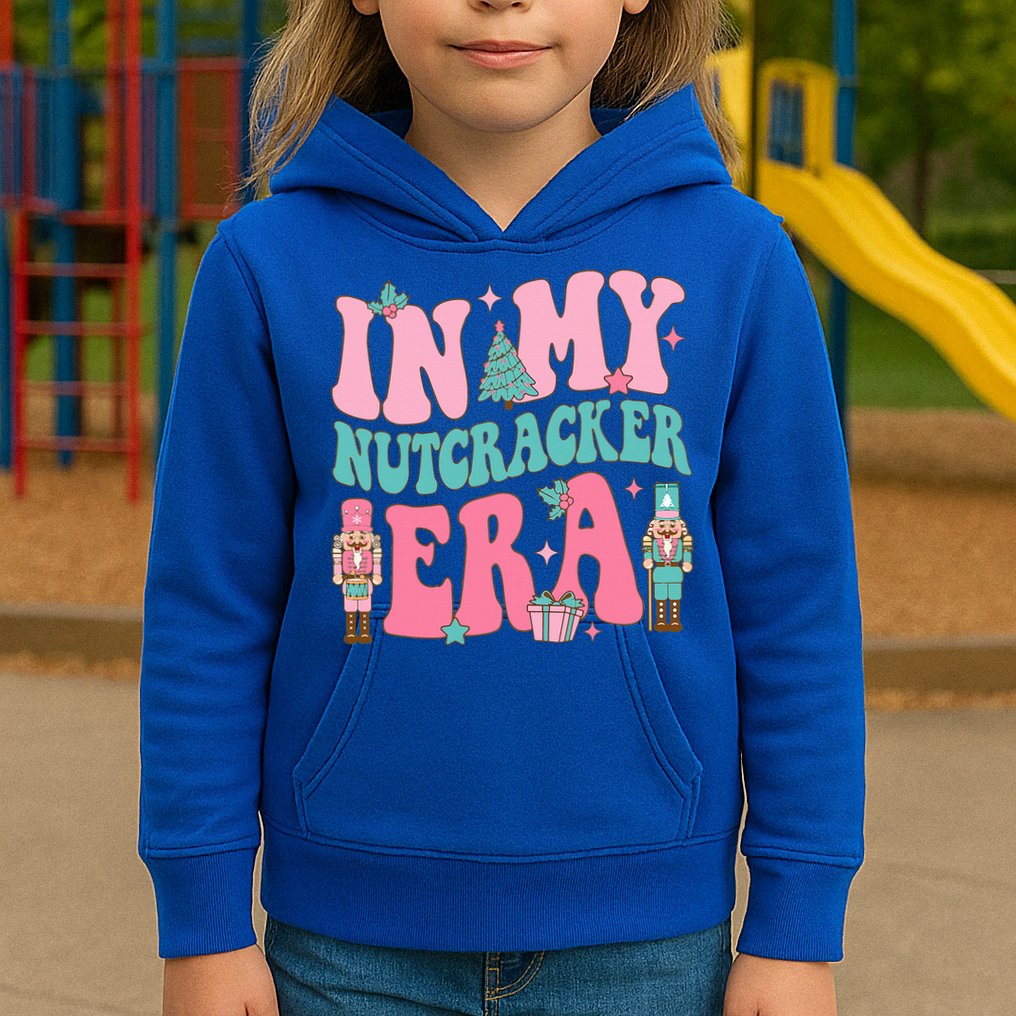 Pink Nutcracker Squad In My Nutcracker Era Pink Christmas Kids Hoodie