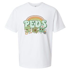 Pediatrics Nurse St Patricks Day Sueded Cloud Jersey T-Shirt