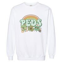 Pediatrics Nurse St Patricks Day Garment-Dyed Sweatshirt