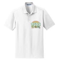 Pediatrics Nurse St Patricks Day Dry Zone Grid Polo