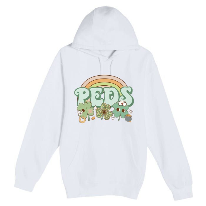 Pediatrics Nurse St Patricks Day Premium Pullover Hoodie